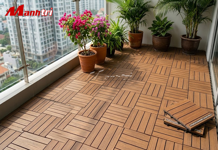 Vỉ gỗ nhựa Composite ngoài trời