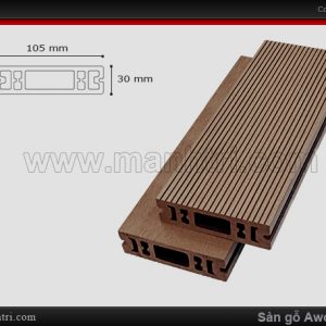 sàn gỗ Awood HD 105 x 30 Coffee