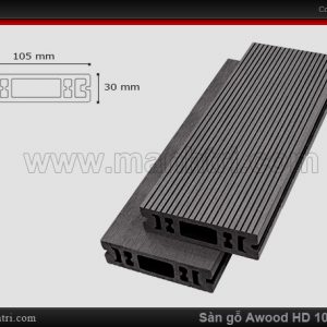 sàn gỗ Awood HD 105 x 30 Dark Grey