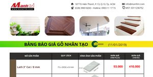 bảng giá conwood ốp trần hình 1