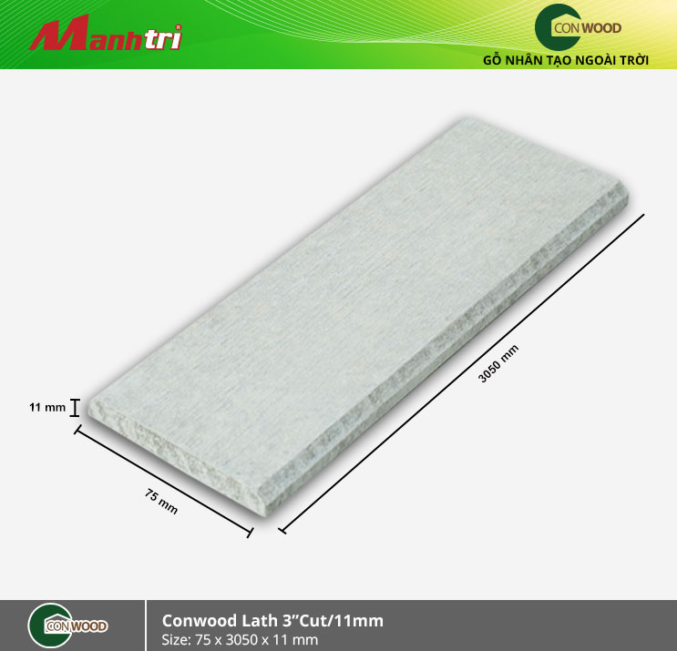 conwood-op-tran-lat-3-cut-11mm-hinh-1 Conwood ốp trần Lat"3 Cut/11mm hình 1