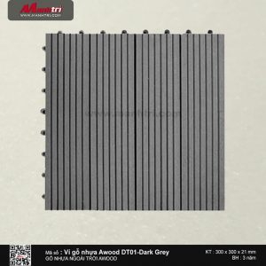 Vỉ nhựa Awood DT01-Dark Grey