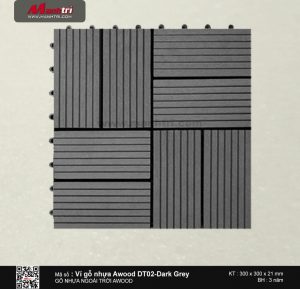 Vỉ nhựa Awood DT02-Dark Grey