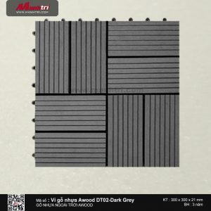 Vỉ nhựa Awood DT02-Dark Grey