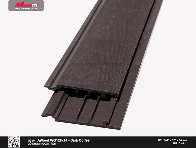 Ốp trần Awood WG128x14-Dark Coffee Ốp trần Awood WG128x14-Dark Coffee