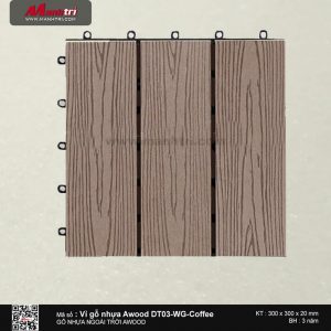 Vỉ nhựa Awood DT03-WG-Coffee