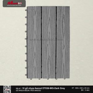 Vỉ nhựa Awood DT036-WG-Dark Grey