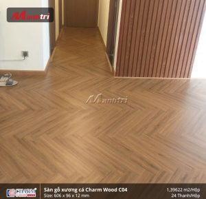 sàn gỗ xương cá Charmwood C04