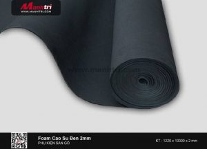 Xốp cao su đen 2mm