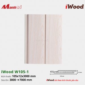tấm ốp phẳng iWood W105-1
