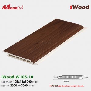 tấm ốp phẳng iWood W105-10