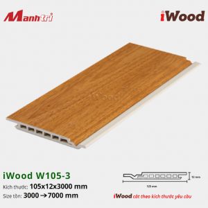 tấm ốp phẳng iWood W105-3