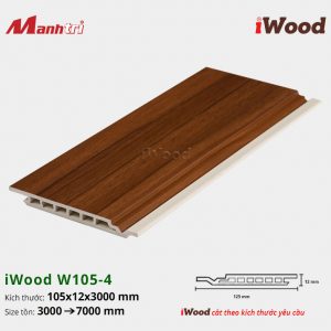 tấm ốp phẳng iWood W105-4