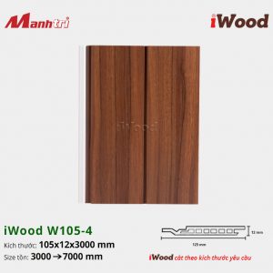 tấm ốp phẳng iWood W105-4