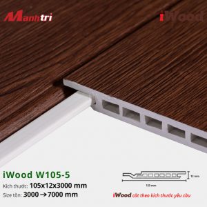 tấm ốp phẳng iWood W105-5