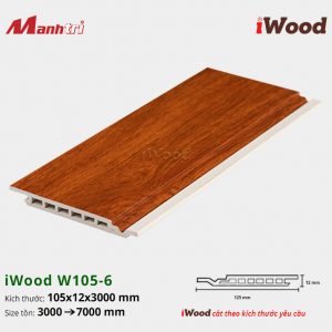 tấm ốp phẳng iWood W105-6