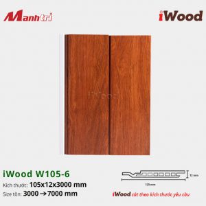 tấm ốp phẳng iWood W105-6