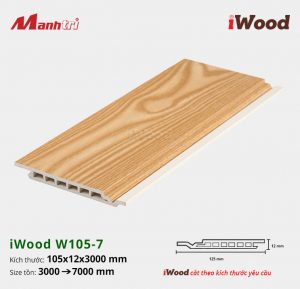 tấm ốp phẳng iWood W105-7