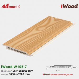 tấm ốp phẳng iWood W105-7