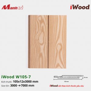 tấm ốp phẳng iWood W105-7