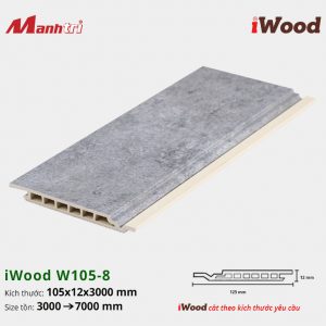 tấm ốp phẳng iWood W105-8
