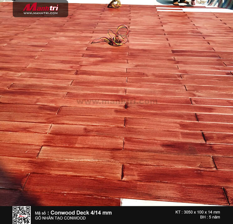 Thi công sàn gỗ Conwood Deck 4/14 mm tại Tòa nhà Landmark 81