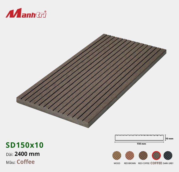 op-tran-tuong-sd150-coffee-hinh-1 Gỗ Nhựa Ốp Tường, Trần Techwood SD150x10-Coffee