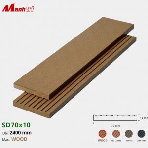 Gỗ Nhựa Ốp Tường, Trần Techwood SD70x10-Wood