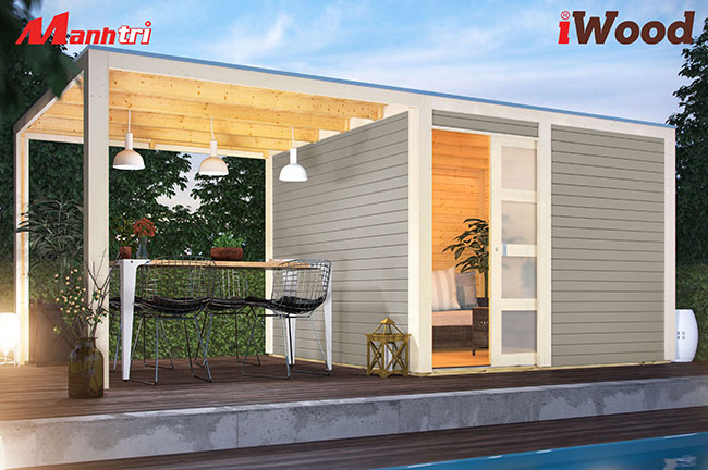 Gỗ nhựa iWood ốp tường trang trí