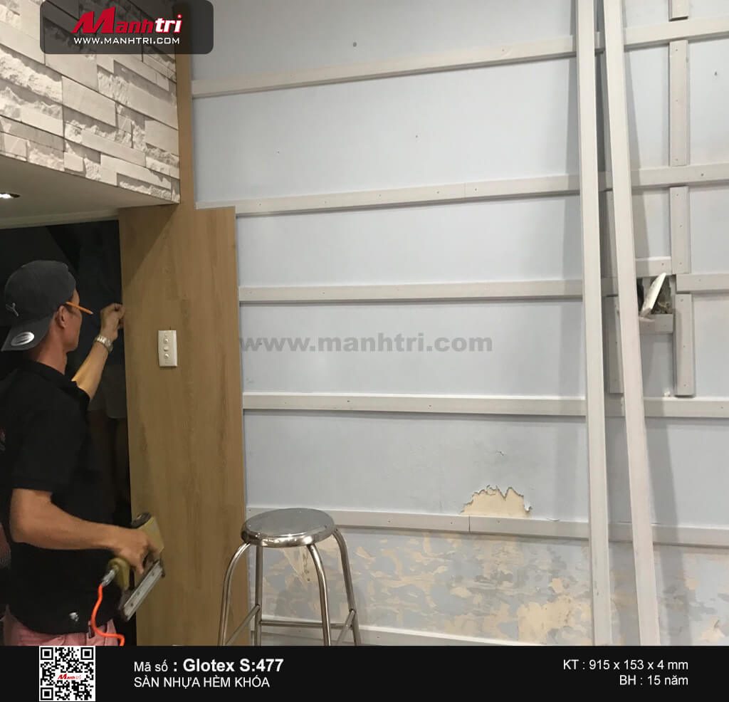 Mạnh Trí thi công sàn nhựa hèm khóa tại Q.10