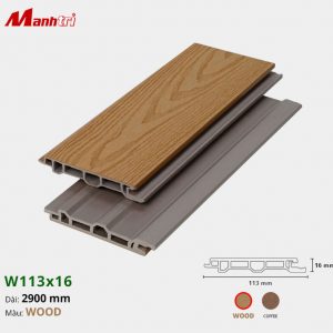 Gỗ Nhựa Ốp Tường, Trần Techwood W113x16-Wood