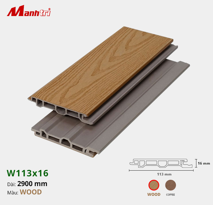 op-tran-tuong-w113-16-wood-hinh-2 Gỗ Nhựa Ốp Tường, Trần Techwood W113x16-Wood