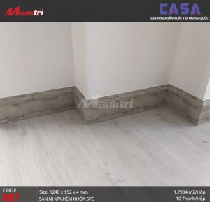 Cẩn cảnh vẻ đẹp tự nhiên của sàn nhựa hèm khóa Casa.