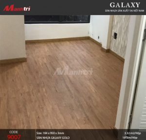 Sàn nhựa Galaxy Gold 9007 sau khi hoàn thiện