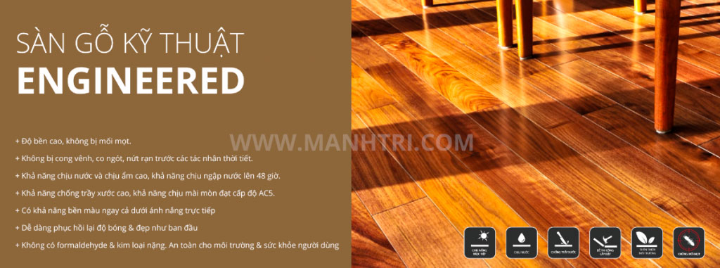 sàn gỗ kỹ thuật Engineered