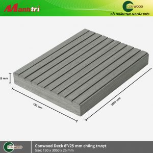 lót sàn conwood deck 6"/25mm chống trượt