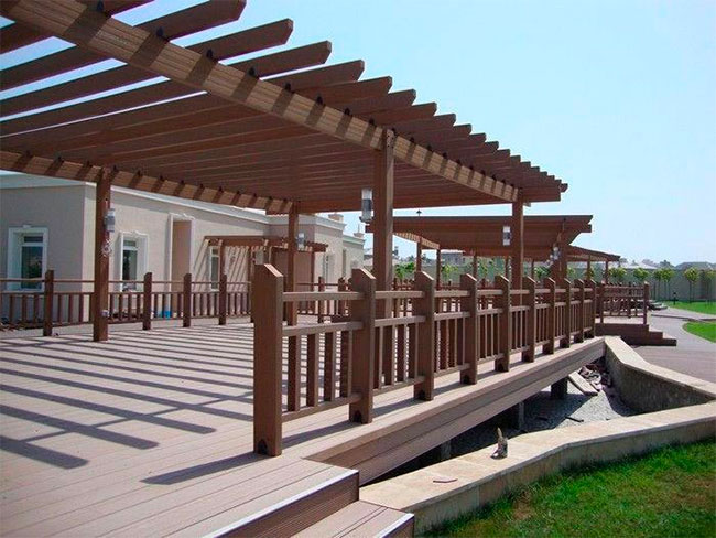 Hình ảnh giàn Pergola gỗ nhựa WPC