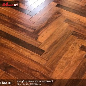 Sàn gỗ Căm xe Solid Xương cá