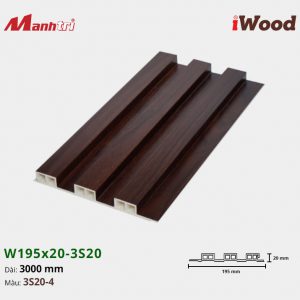 Tấm Ốp Nhựa IWood W195x20-3S20-4
