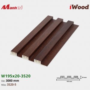 Tấm Ốp Nhựa IWood W195x20-3S20-5