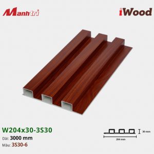 Tấm Ốp Nhựa IWood W204x30-3S30-6