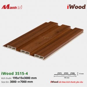 Tấm Ốp Nhựa IWood W195x15-3S15-4