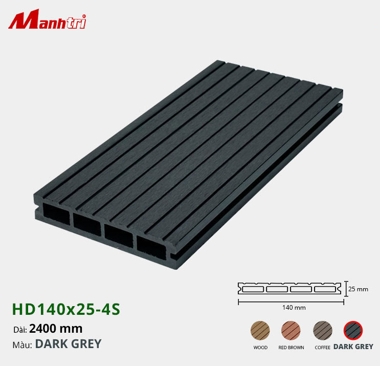lot-san-hd140-25-4s-darkgrey-hinh-1 Sàn gỗ Nhựa HD140x25-4S-Dark Grey