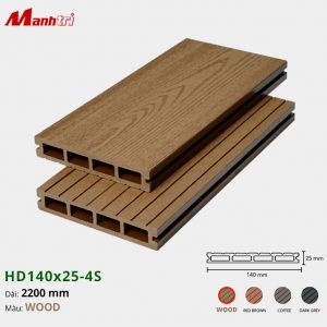Sàn gỗ Nhựa HD140x25-4S-Wood