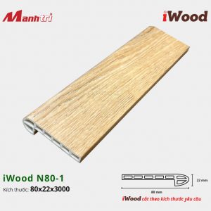 Nẹp nhựa cầu thang iWood N80-1