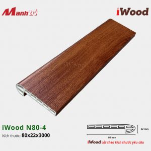 Nẹp nhựa cầu thang iWood N80-4