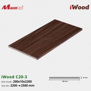 Mặt đứng cầu thang iWood C20-3