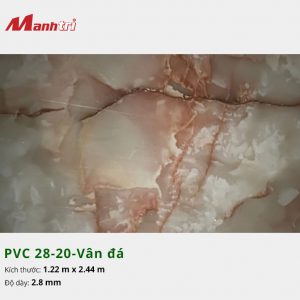 Tấm nhựa PVC 28-20-vân đá