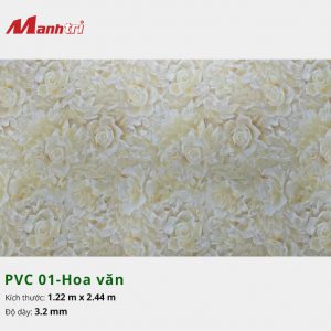 tấm ốp tường hoa văn PVC 01