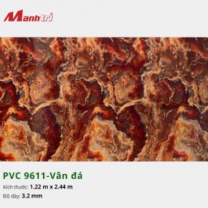 tấm ốp tường vân đá PVC 9611